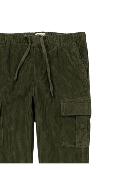 Pantalone bambino verde in cotone Paolo Pecora | PP3147/SUVERDE